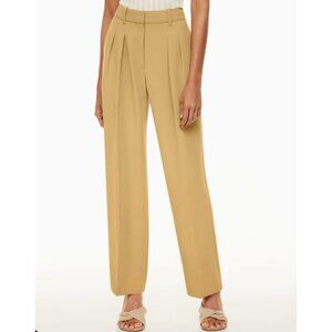 Wilfred Effortless Anyway Pants Pleated High Rise Wide Straight Leg Trousers - 0